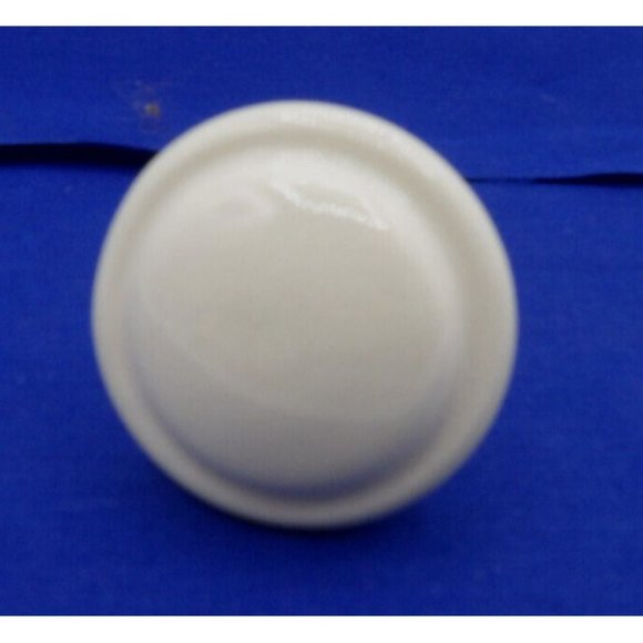 Ceramic Cabinet Knobs Cream Round  1 1/2" diam. Set of 2 knobs with screws - Picture 3 of 3